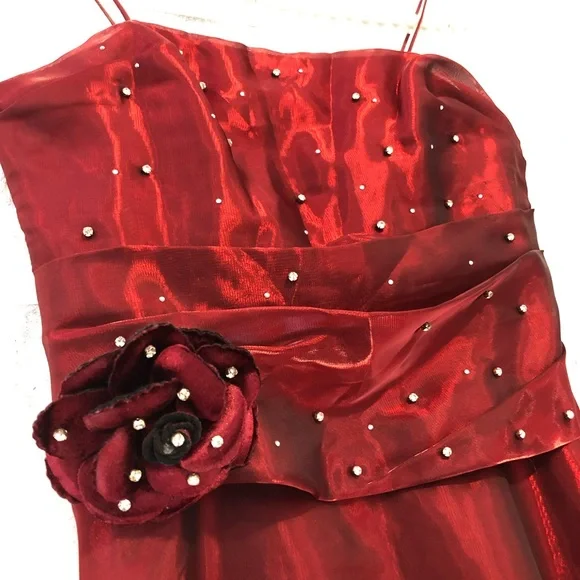 Deep Red Prom Dress - Picture 12 of 17